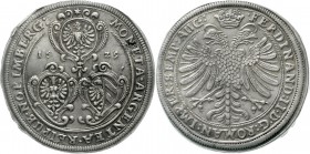 Altdeutsche Münzen und Medaillen, Nürnberg-Stadt
Taler 1629. Reichsadler / Drei Wappen in Kartuschen, Mmz. Stern. Titel Ferdinand II. 28,66 g.
vorzü...