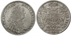 Altdeutsche Münzen und Medaillen, Nürnberg-Stadt
Konventionstaler 1762. I.L. Oexlein. Kaiserliche Lege-Vindice-Prägung. Belorb. Brb. Franz I. im Harn...