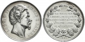 Altdeutsche Münzen und Medaillen, Nürnberg-Stadt
Silber-Prämienmedaille 1882 v. J. Ries. Bayer. Landes- Industrie-, Gewerbe- u. Kunstausst. Rand: Jos...