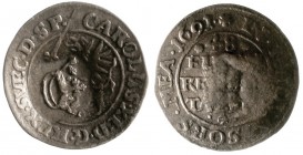 Altdeutsche Münzen und Medaillen, Pommern-unter schwedischer Besetzung, Karl XI., 1660-1697
1/48 Taler 1691 mit Gegenstempel Krone von Stettin.
sehr...