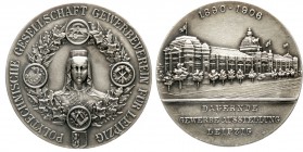 Altdeutsche Münzen und Medaillen, Sachsen-Leipzig, Stadt
Silbermedaille 1906, von Lauer. Dauernde Gewerbeausstellung der Polytechnischen Gesellschaft...