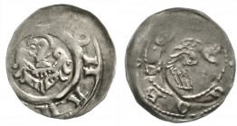 Altdeutsche Münzen und Medaillen, Sachsen-Coburg, Johann V. v. Brandenburg, 1308-1312
Pfennig o.J. Adler/Henne l.
sehr schön, Prägeschwäche