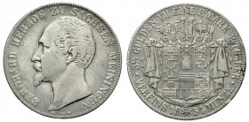 Altdeutsche Münzen und Medaillen, Sachsen-Meiningen, Bernhard II., 1821-1866
Vereinsdoppeltaler 1854. sehr schön, kl. Kratzer
