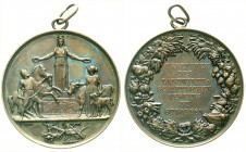 Altdeutsche Münzen und Medaillen, Schlesien
Tragb. Kupfer-Ehrenpreismedaille o.J. v. G. Loos d. landwirtschaftl. Vereins Stroppen (Strupina). Öse & R...