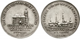 Altdeutsche Münzen und Medaillen, Schlesien-Greiffenberg/Niederwiese, Stadt
Silbermedaille 1769. A.d. 100 Jf. der neuen Kirche in Niederwiesa nach de...