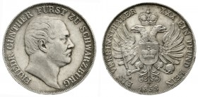 Altdeutsche Münzen und Medaillen, Schwarzburg-Rudolstadt, Friedrich Günther, 1807-1867
Vereinstaler 1858. vorzüglich, winz. Randfehler, schöne Patina...