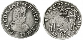 Altdeutsche Münzen und Medaillen, Schwarzburg-Sondershausen, Christian Wilhelm I., 1666-1721
2/3 Taler (Gulden) 1676 Arnstadt. schön/sehr schön, kl. ...