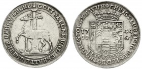 Altdeutsche Münzen und Medaillen, Stolberg-Stolberg, Christoph Ludwig und Friedrich Botho, 1739-1761
1/3 Taler 1744 IIG. sehr schön/vorzüglich