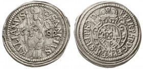Altdeutsche Münzen und Medaillen, Würzburg-Bistum, Peter Philipp von Dernbach, 1675-1683
Schilling 1682 (über 81). fast sehr schön, etwas Fundkorrosi...