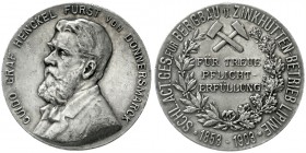 Medaillen, Bergbau, Schlesien
Silber-Prämienmedaille 1903 v. Bernewitz/Lauer a.d. 50-Jf. der Lipiner AG f. Bergbau- u. Zinkhütten-Betriebe. Brb. Fürs...