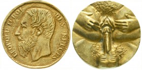 Medaillen, Erotik, Belgien
Messinggussmedaille o.J. ohne Signatur. Kopf Leopold II. l./Koitus in Detailansicht. 35 mm, im alten Etui.
vorzüglich, se...