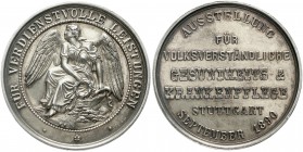 Medaillen, Medicina in Nummis, Krankenpflege
Silber-Prämienmedaille 1890 v. W. Mayer. Ausst. f. volksverständliche Gesundheits- u. Krankenpflege, Stu...
