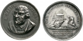 Medaillen, Reformation, Deutschland, Luther, Martin, *10.11.1483 Eisleben, +18.2.1546 Eisleben
Silbermedaille 1817 von Bruckmann. 300 Jf. der Reforma...