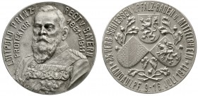Medaillen, Schützenmedaillen, Landau
Silbermedaille 1911 a.d. 25. Verbandsschiessen Pfalz-Baden und Mittelrhein. 38,2 mm.
mattiert, vorzüglich