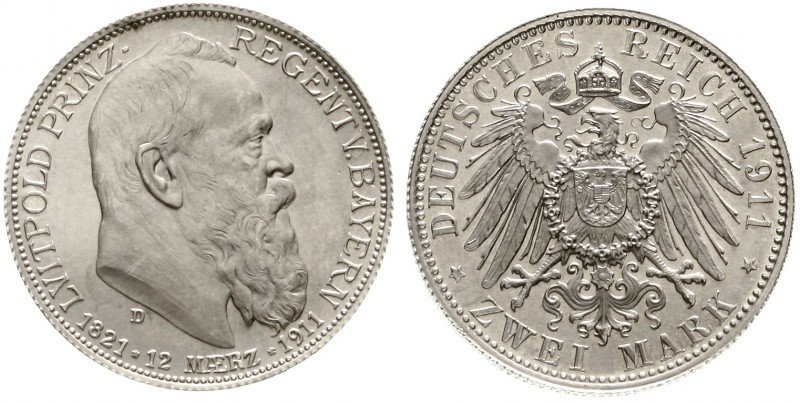 Reichssilbermünzen J. 19-178, Bayern, Luitpold 1911-1912
Probe zum 2 Mark 1911 ...