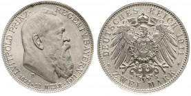 Reichssilbermünzen J. 19-178, Bayern, Luitpold 1911-1912
Probe zum 2 Mark 1911 D. Prinz Luitpold. Kupfer, aluminiumplattiert. 4,17 g
fast Stempelgla...