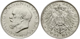 Reichssilbermünzen J. 19-178, Bayern, Ludwig III., 1913-1918
2 Mark 1914 D. gutes vorzüglich