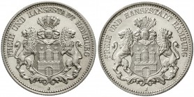 Reichssilbermünzen J. 19-178, Hamburg
Silber-Probe o.J. aus zwei Vorderseiten-Stempeln. Ggf. auch J. 61. 10,18 g
Polierte Platte, min. berieben, äuß...
