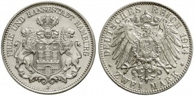 Reichssilbermünzen J. 19-178, Hamburg
2 Mark 1914 J. Stempelglanz, Prachtexemplar