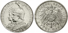 Reichssilbermünzen J. 19-178, Preußen, Wilhelm II., 1888-1918
5 Mark 1901. 200 Jahrfeier.
fast Stempelglanz