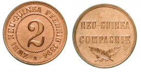 Kolonien und Nebengebiete, Neuguinea, Neuguinea Compagnie
2 Neuguinea-Pfennig 1894 A. fast Stempelglanz