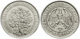 Weimarer Republik, Kursmünzen, 5 Reichsmark Eichbaum Silber 1927-1933
1930 A. fast Stempelglanz