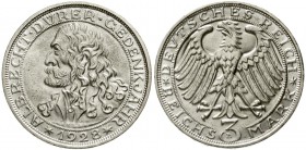 Weimarer Republik, Gedenkmünzen, 3 Reichsmark Dürer
1928 D. fast Stempelglanz, Prachtexemplar