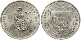 Weimarer Republik, Gedenkmünzen, 3 Reichsmark Vogelweide
1930 F. fast Stempelglanz, zaponiert