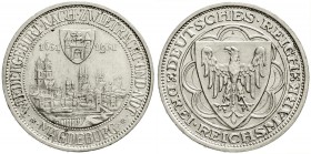 Weimarer Republik, Gedenkmünzen, 3 Reichsmark Magdeburg
1931 A. gutes vorzüglich