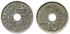 Reichskreditkassen
10 Pfennig 1940 G. sehr schön/vorzüglich, selten