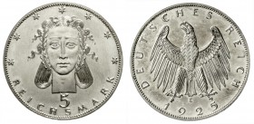 Proben, Verprägungen und Besonderheiten, Weimarer Republik
5 Reichsmark Silber 1925 E. Frauenkopf v.v./Reichsadler n.l. Umschrift. Rand glatt. 23,99 ...