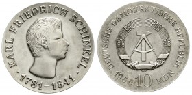 Gedenkmünzen der DDR
10 Mark 1966, Schinkel.
vorzüglich
