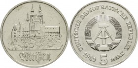 Gedenkmünzen der DDR
5 Mark 1983, Meißen.
Stempelglanz