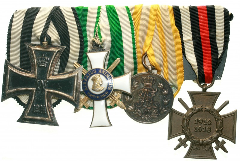 Orden und Ehrenzeichen, Deutschland, Deutsche Länder, bis 1918
Vierer-Ordenspan...