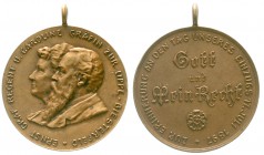 Orden und Ehrenzeichen, Deutschland, Deutsche Länder, bis 1918
Lippe: Bronze-Denkmünze 1897 Einzug des Graf-Regenten Ernst.
vorzüglich