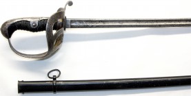 Militaria, Blankwaffen, Deutschland
Preußen: Artillerie-Säbel, Modell 1852 in Scheide. Klinge bezeichnet "Damaststahl". Hersteller Speyer, Berlin. Ge...