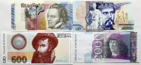 Banknoten, Lots, Deutschland
4 verschiedene Präsentations-Testnoten der Firma Giesecke & Devrient: "fitaglio" (Schubert), "2008" (Ludwig II.), "2000"...