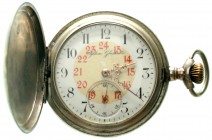 Varia, Uhren, Taschenuhren
Herren-Savonette um 1900. Silber 800. Hersteller F.S. & Cie. (Dumont SA in Montignez, Schweiz). Zifferblatt bezeichnet "Sy...
