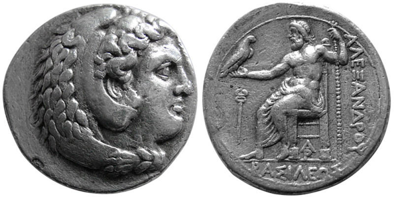 KINGS of MACEDON. Alexander III. 336-323 BC. AR Tetradrachm (16.67 gm; 27 mm). L...