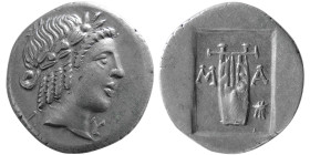 LYCIAN LEAGUE, Masikytes. Circa 28-18 BC. AR Hemidrachm