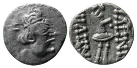 KUSHAN EMPIRE, Kujula Kadphises. Circa AD 50-90. AR Obol