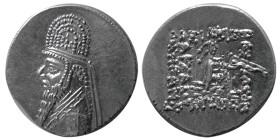 KINGS of PARTHIA. Mithradates II. 121-91 BC. AR Drachm.