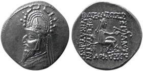 KINGS of PARTHIA. Sinatruces. 93-70 BC. AR Drachm. MTO mint.