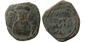 ARAB-SASANIAN, (Labayk). Gyselen type 89. Æ. Rare.