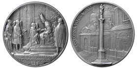 PAPAL / VATICAN; Silvered brass medal. ND [1935]