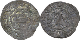 Austria. Sigismund (1439-1490). BI Vierer, Hall mint. BI. 0.36 g. 15.00 mm. VF.