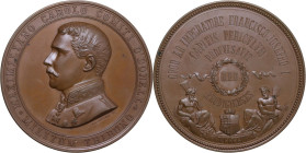 Austria. Maximilian Karl Lamoral Graf O'Donnell (1812-1895). AE Medal, 1853 for saving the Emperor Franz Joseph from an assassination attempt. Obv. Bu...