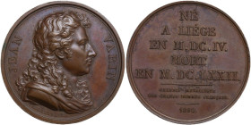 France. Jean Varin (1604-1672). AE Medal, dated 1820. From the series 'Gallerie Metallique des Grands Hommes Francais'. Obv. Draped bust of Jean Varin...