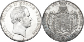 Germany. Friedrich Wilhelm IV (1840-1861). AR 2 taler or 3 1/2 gulden 1841 A, Berlin mint. Jaeg. 71. AR. 37.12 g. 40.50 mm. Hairlines. AU/MS.