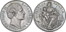 Germany. Ludwig II (1864-1886). AR Taler, Munich mint, 1869. Jaeg. 104. AR. 18.55 g. 33.00 mm. About EF.